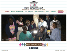 Tablet Screenshot of haitischoolproject.org